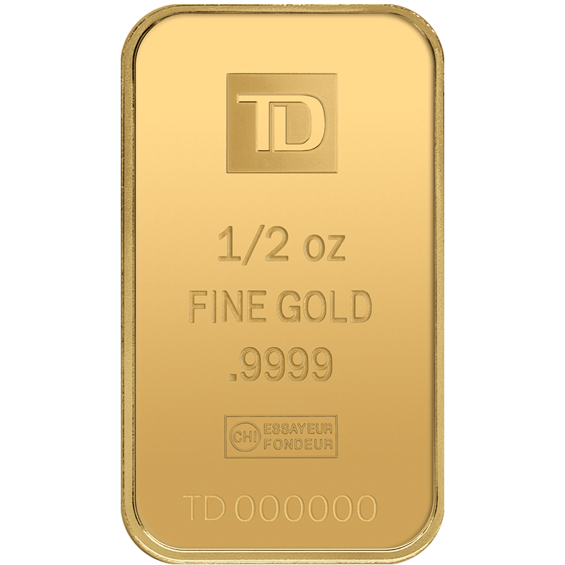 Image for 1/2 oz TD Gold Bar from TD Precious Metals